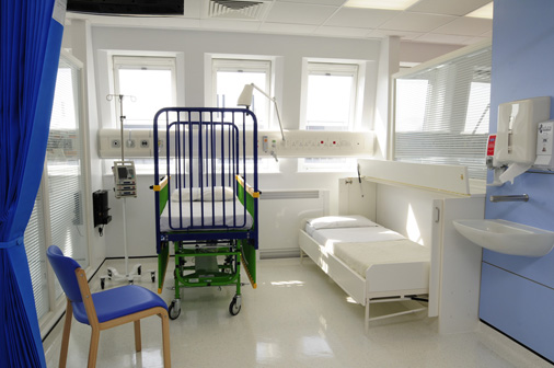 Alder Hey children's Hospital - 'Wiskaway'® 7500H Wallbed with matching 7600H locker - closed