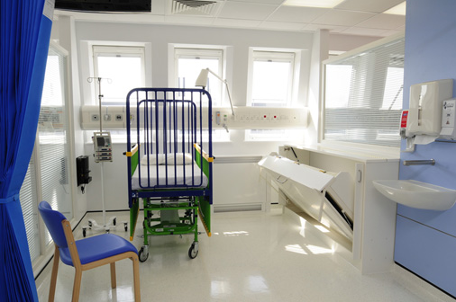 Alder Hey children's Hospital - 'Wiskaway'® 7500H Wallbed with matching 7600H locker - closed