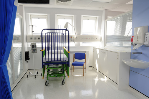 Alder Hey children's Hospital - 'Wiskaway'® 7500H Wallbed with matching 7600H locker - closed